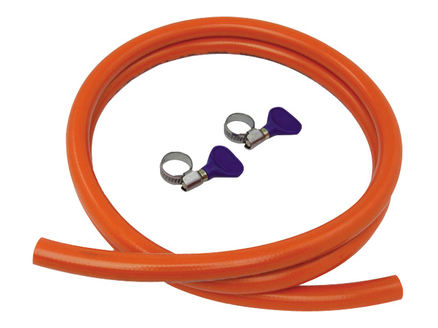 Talamex Thermoplast 8x15mm 10bar Gasslang met 2 rvs klemmen