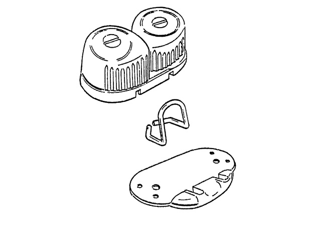 Ronstan Rope guide zwart