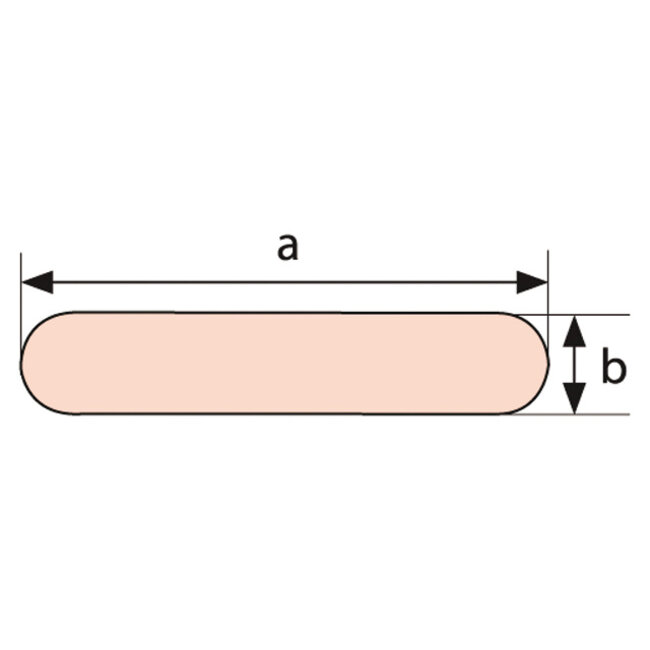 No branding Zeillat kunststof 2m x18mm