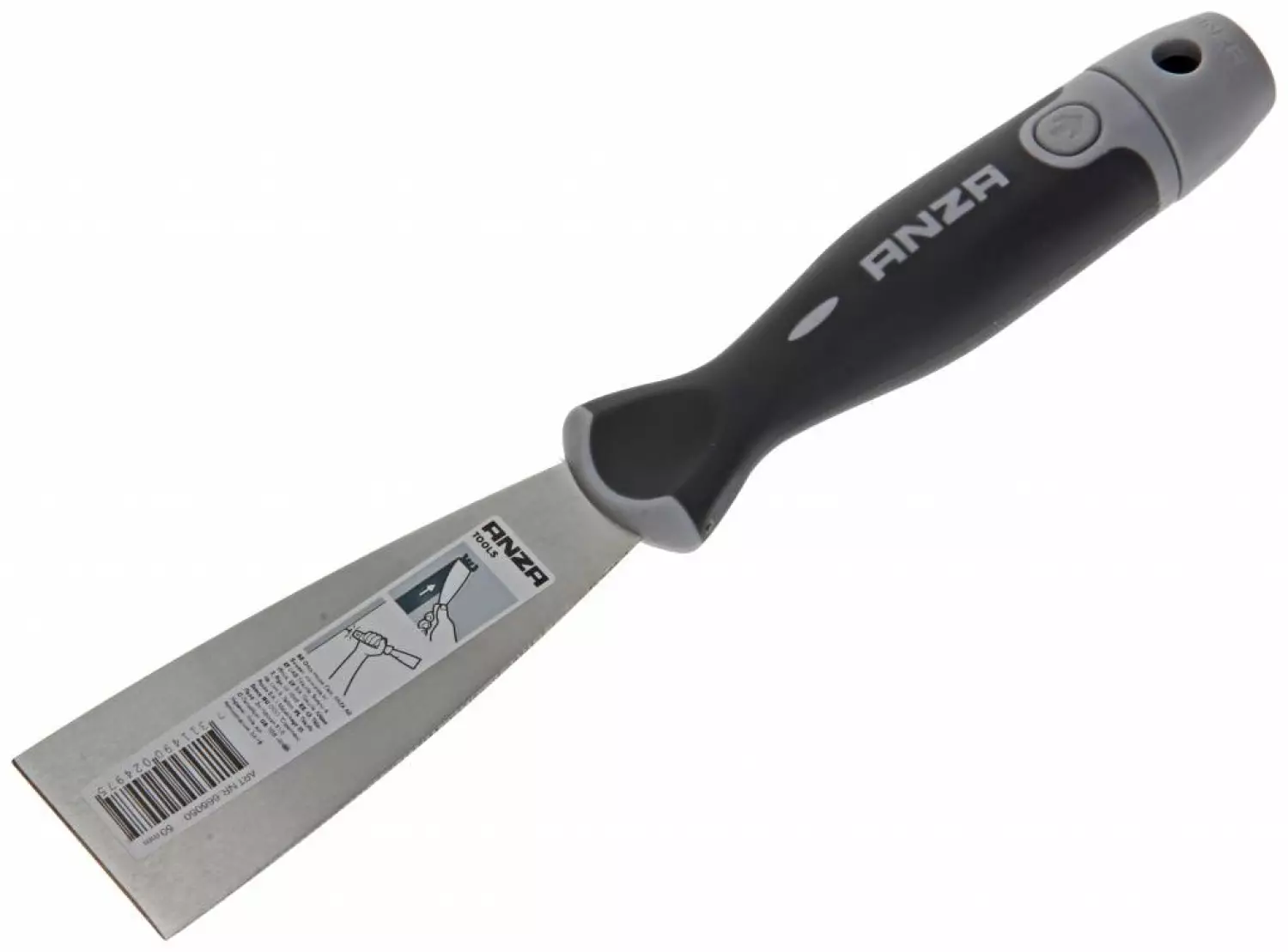 Anza Anza Afsteekmes Softgrip RVS