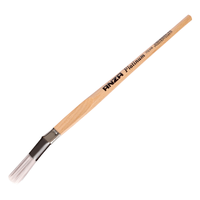 Anza Anza Platinum lyons Penseel Gebogen Gelakte Steel