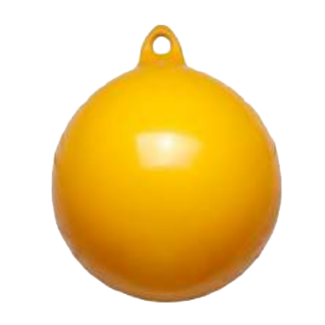 Allpa Ankerboei  Ø350mm  L=400mm  geel (maat 1)  met 1 oog