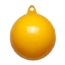 Allpa allpa Ankerboei  Ø350mm  L=400mm  geel (maat 1)  met 1 oog
