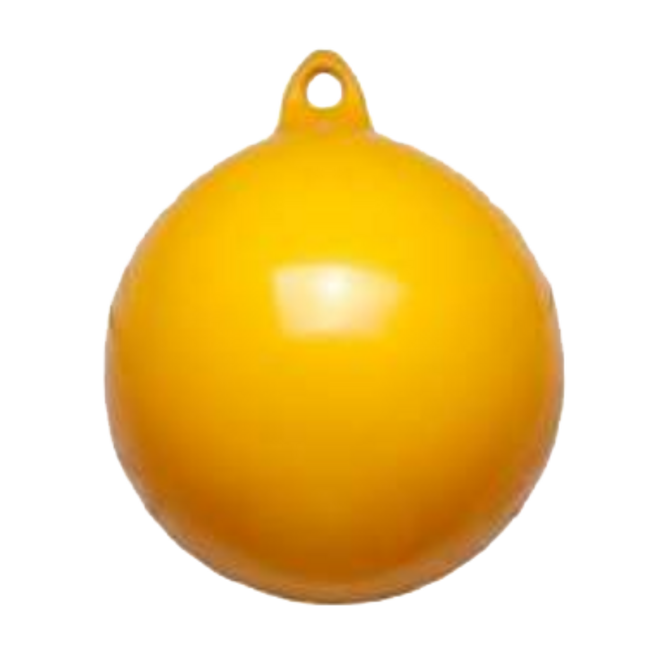 Allpa Ankerboei  Ø350mm  L=400mm  geel (maat 1)  met 1 oog