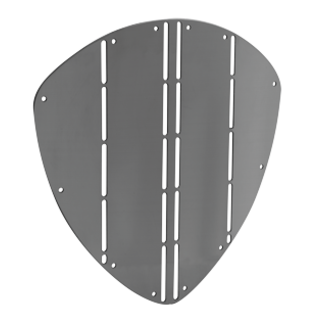 Allpa allpa RVS Boegbeschermplaat  A=350mm  B=345mm  driehoekig