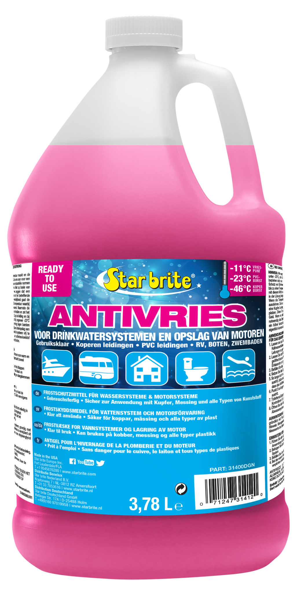 Starbrite Antivries water en motor systeem