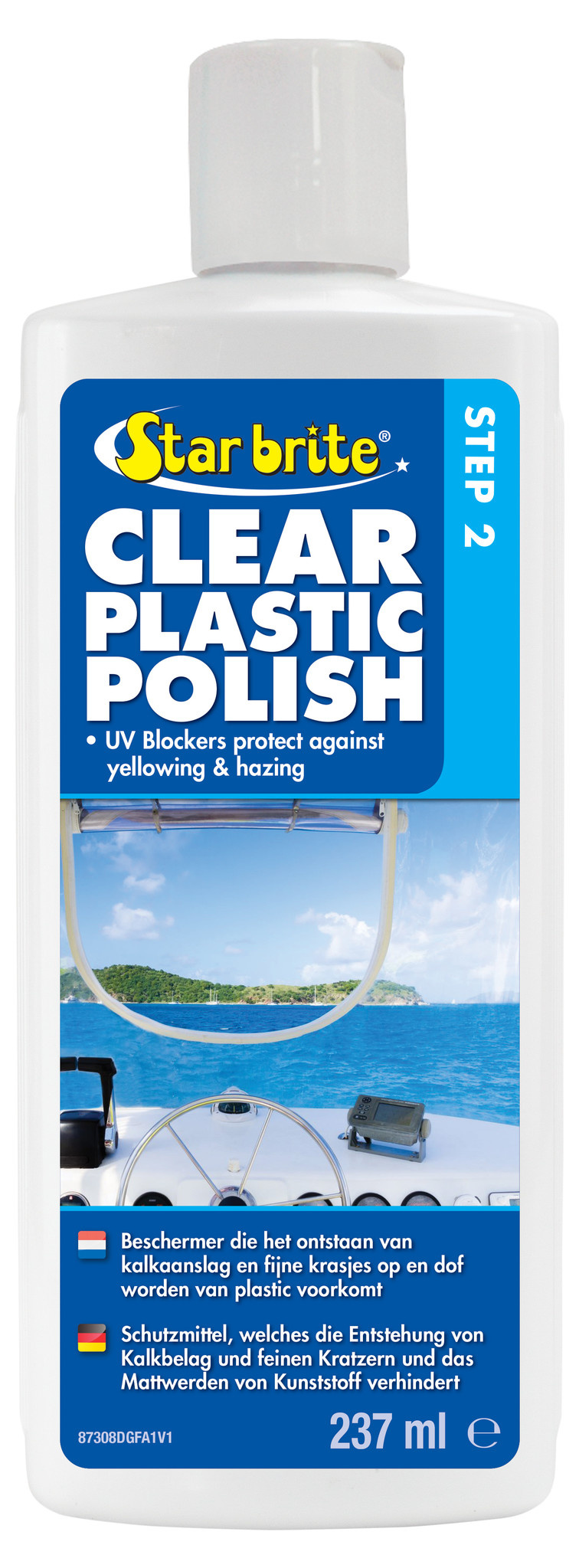 Starbrite Helder plastic polijst pasta - stap 2