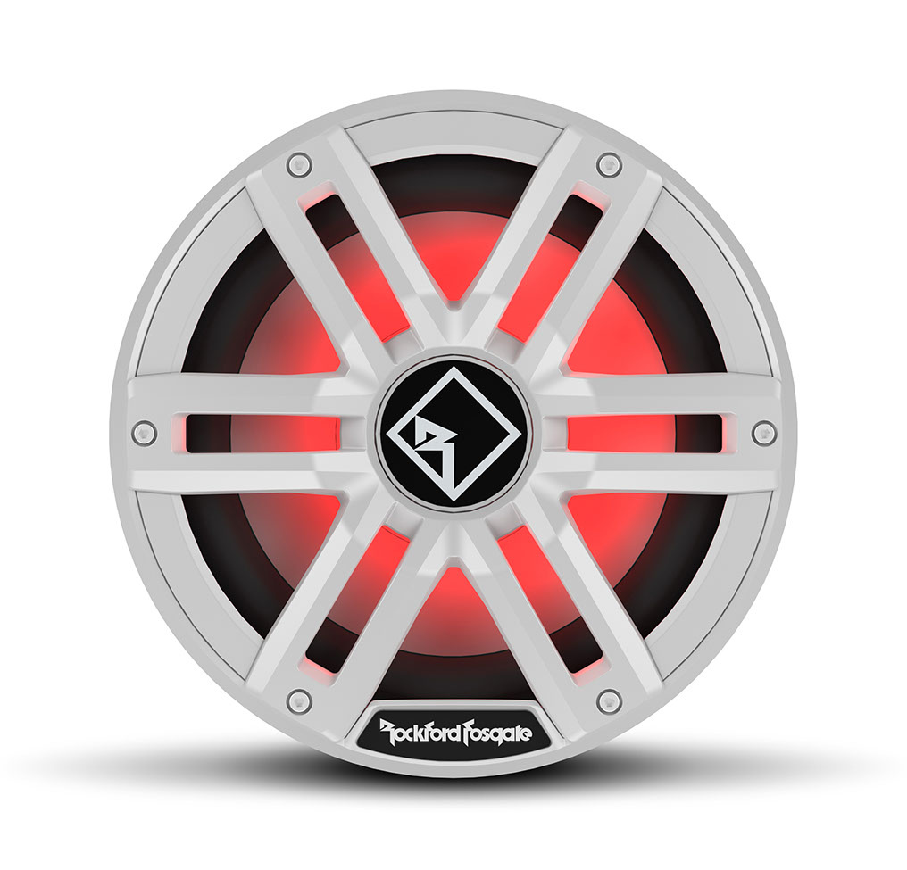 Rockford Fosgate Rockford Marine Subwoofer M2D4-10I 10 inch 400 Watt Wit Color Optix