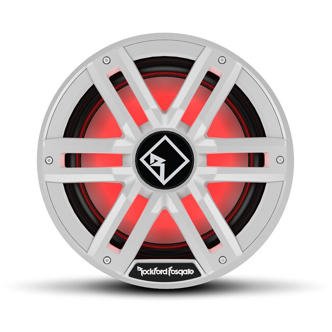 Rockford Fosgate 30 CM (12") DVC 2Ω COLOR OPTIX™ SUBWOOFER MET AFGEDICHTE BEHUIZING M2D2-12S	 - WIT