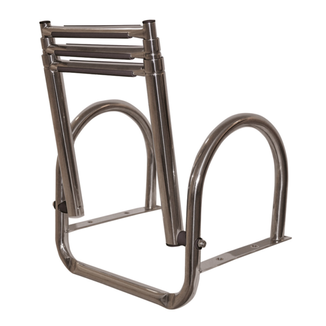 HOLLEX Zwemtrap telescoopladder RVS 316 3+1 treden