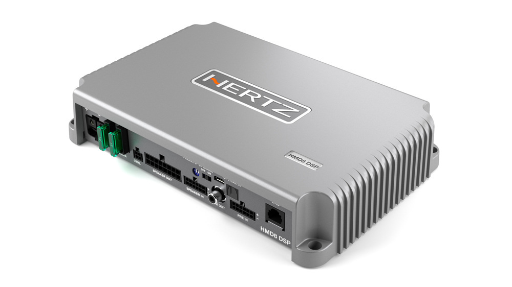 Hertz HMD8 DSP - Marine 8-kanaals DSP versterker 1040 Watt