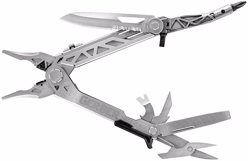 Gerber Gerber Center-Drive Plus Multi-Tool met leren hoes De Gerber Center-Drive Plus Multi-Tool is een veelzijdig en hoogwaardig multitool, speciaal ontworpen voor veeleisende klussen en wapensonderhoud. Dit model biedt innovatieve functies en robuuste p