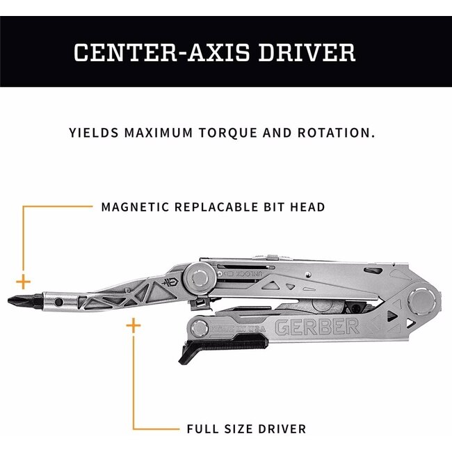 Gerber Center-Drive Plus Multi-Tool met leren hoes