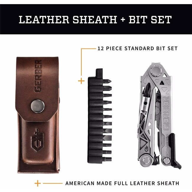 Gerber CENTER DRIVE PLUS LEATHER SHEATH, BOX