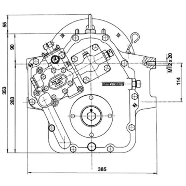 Technodrive Technodrive hydraulische keerkoppeling TM880A  R=1 53:1