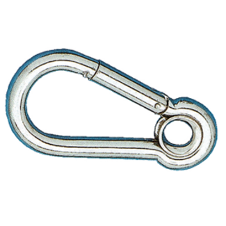 Allpa allpa RVS karabijnhaak met oog