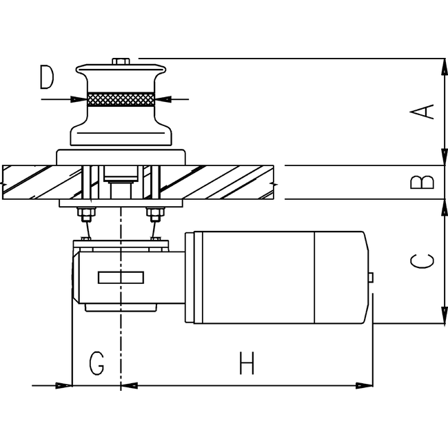 Allpa Lofrans windlasses Capstan verticaal   12V