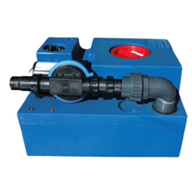 Allpa allpa Polyethyleen vuilwatertankset met voorgemonteerde membraampomp 24V