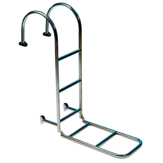 Allpa allpa RVS Zwemtrap voor dekmontage  buis Ø25mm