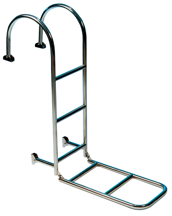Allpa allpa RVS Zwemtrap voor dekmontage buis Ø25mm