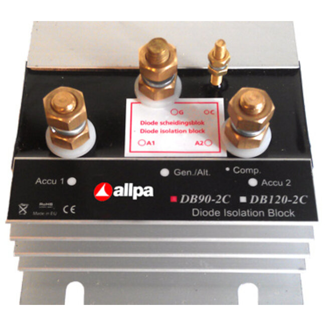 Allpa Diode blok model 2 batterijen