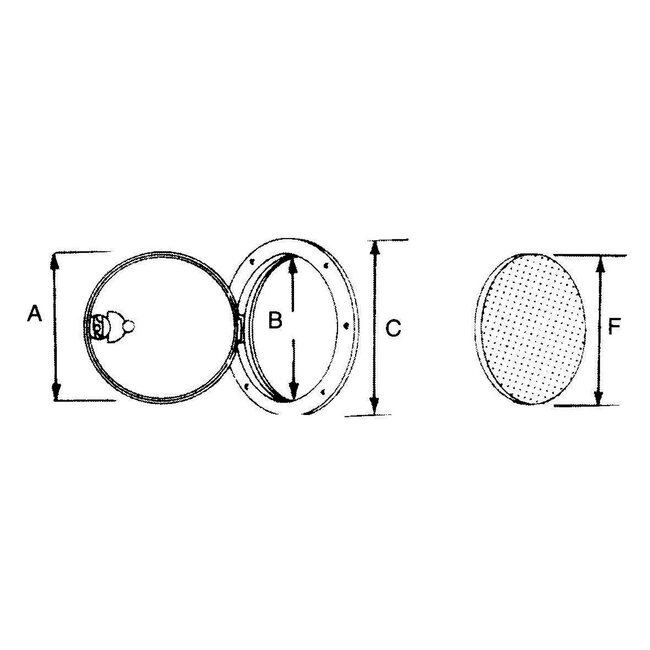 Allpa Kunststof Inspectieluik wit