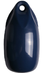 Allpa allpa Fender druppelmodel 'Dumpy' donkerblauw opblaasbaar + kogelventiel