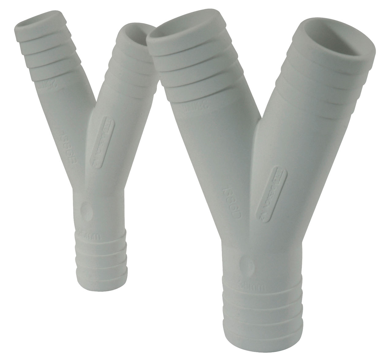 Allpa Kunststof 3-weg slangconnector wit