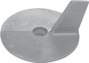 Allpa anode for Yamaha-/Honda outboard cutdown skeg (OEM 664-45371-01)