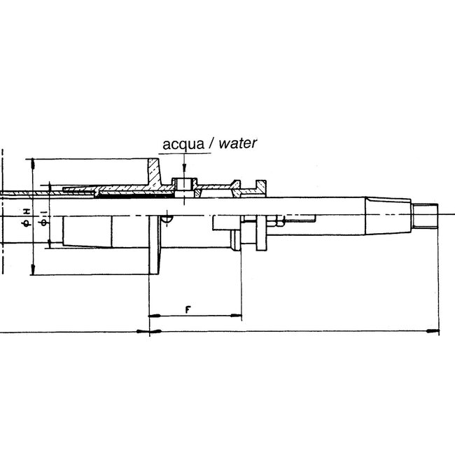 Allpa  Bronzen flexibel binnenlager  voor schroefas