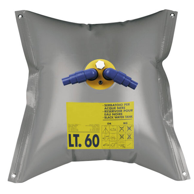 Allpa allpa Flexibele vuilwatertank incl. nippel  60l  730x730mm  gewicht 0 8kg  vierkant