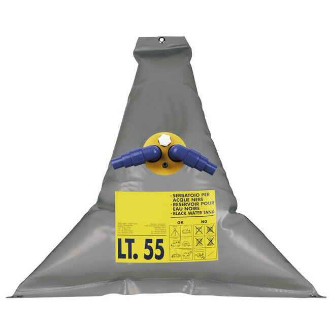 Allpa allpa Flexibele vuilwatertank incl. nippel  60l  730x730mm  gewicht 0 8kg  vierkant