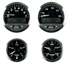 Allpa allpa Matrix Instrumenten zwart met RVS-rand