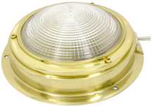 Allpa allpa Messing Kajuitlamp met geribde lens met ventilatie & schakelaar