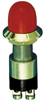 Allpa allpa Messing-verchroomde druk (contact) schakelaar 30A boorgat Γ14mm (waterdicht)