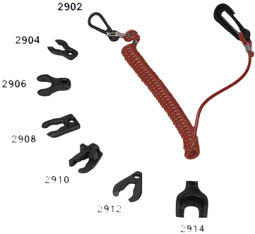 allpa Noodstopclip met spiraalsnoer voor