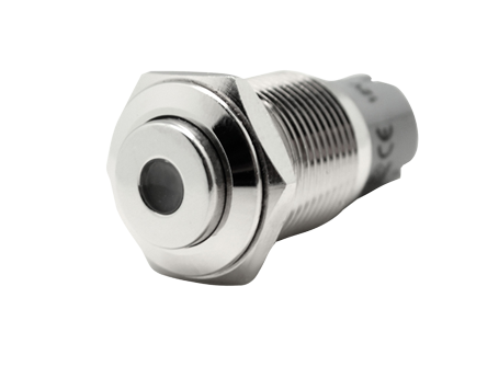 Allpa allpa RVS Punt LED drukschakelaar boorgat Γ16mm inbouwdiepte 36mm