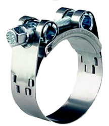 Allpa allpa RVS slangklem met bout, breedte variabel, dikte variabel (per stuk)