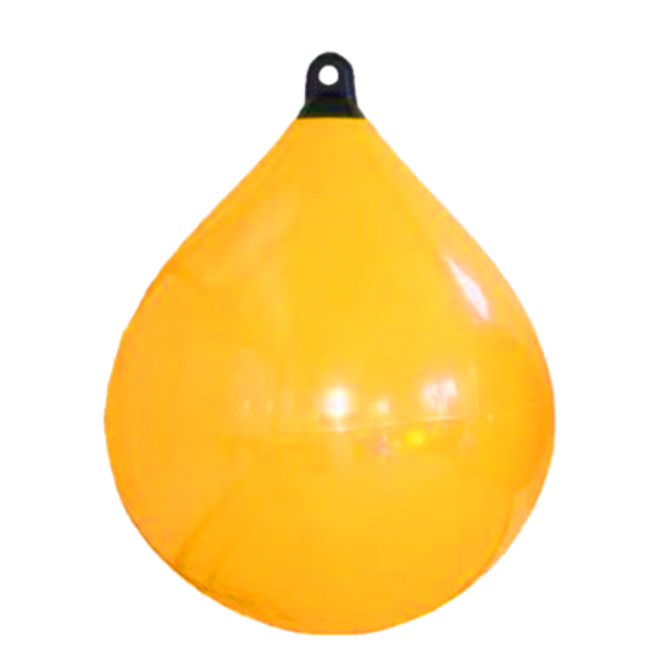 Allpa allpa Solid Head buoy  Ø350  L=480mm  geel met zwarte kop (maat 1)