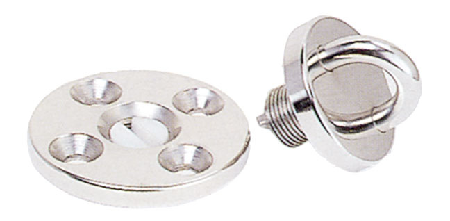Antal Antal RVS screwed deck eye for block serie OPF