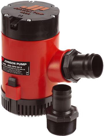Johnson Pump Johnson Pump L-serie bilgepomp L4000 252l/min slangaansluiting 1-1/2 & 2