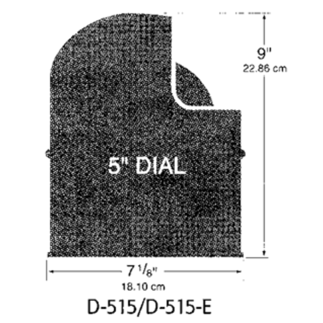 Allpa Ritchie Kompas model 'Globemaster D-515-B'  12/24/32V  opbouw  Ø127mm/2 of 5°  zwart (motor)
