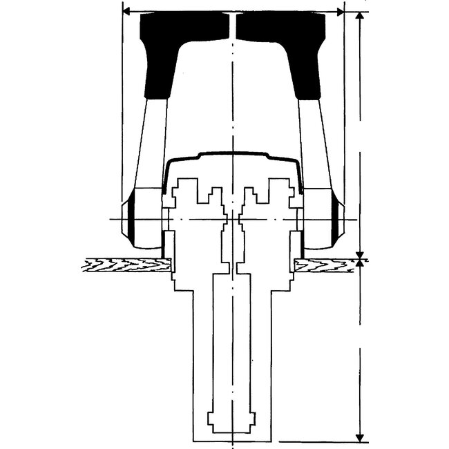 SeaStar SeaStar Éénhandel motorbediening A80/L met interlock  topmontage