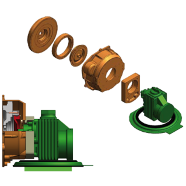 Solé Solé Scheepsdieselmotor Mini 17 (Volvo MD 5A/5B & 7A) met aanbouwkit voor Volvo saildrive 110 S