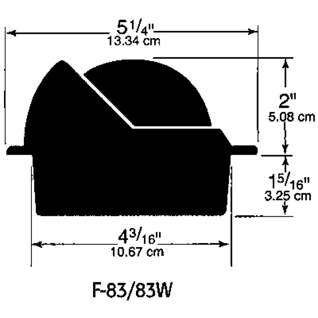 Allpa Ritchie Kompas model 'Voyager F-83'  12V  inbouwkompas  roos Ø76 2mm/5°  zwart (wheel mark)