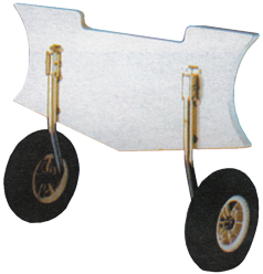 Allpa allpa RVS transportwielen voor rubberboot max. 100kg (opklapbaar)