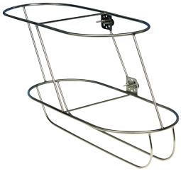Allpa RVS Fenderhouder schuin model voor 2 fenders