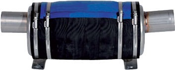 Allpa allpa RVS waterlock/uitlaatdemper slangaansluiting