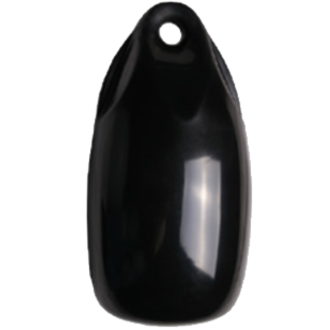 Allpa allpa Fender druppelmodel 'Dumpy'  zwart Ø150mm  L=300mm  (maat 1) (opblaasbaar met kogelventiel)