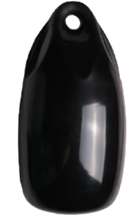 Allpa allpa Fender druppelmodel 'Dumpy' zwart (opblaasbaar met kogelventiel)